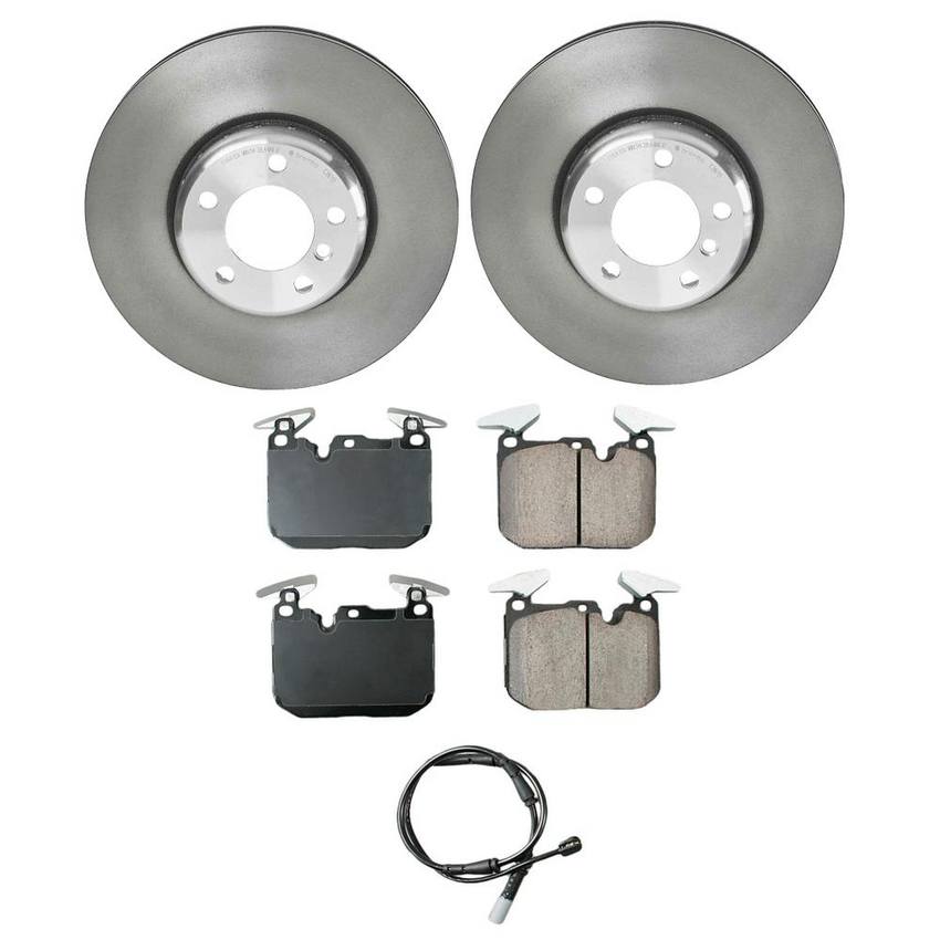 BMW Disc Brake Pad and Rotor Kit - Front (340mm) (Ceramic) (EURO) 34116878882 - Akebono Euro Ultra-Premium 4116099KIT